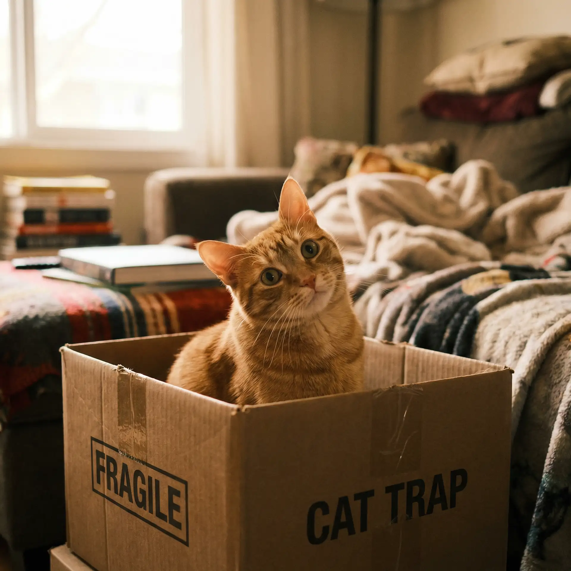 橘猫躲在纸箱里 - 贴身保镖下载